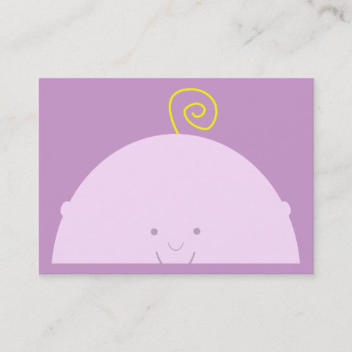 Customizable Peek-A-Boo Chubby Business Cards
