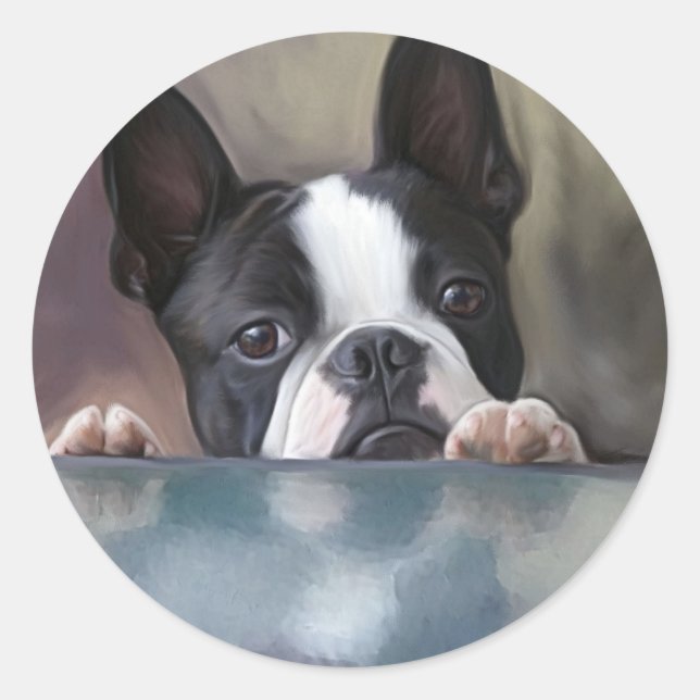 Peek A Boo Classic Round Sticker (Front)