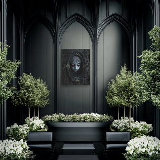 Peek-a-boo Faux Canvas Print