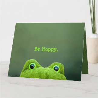 Peek-a-Boo Frog | BIG Greeting Card