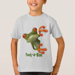 Peek-a-boo Frog T-shirt at Zazzle