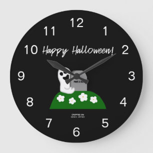 Peek A Boo Ghost Acrylic Wall Clock