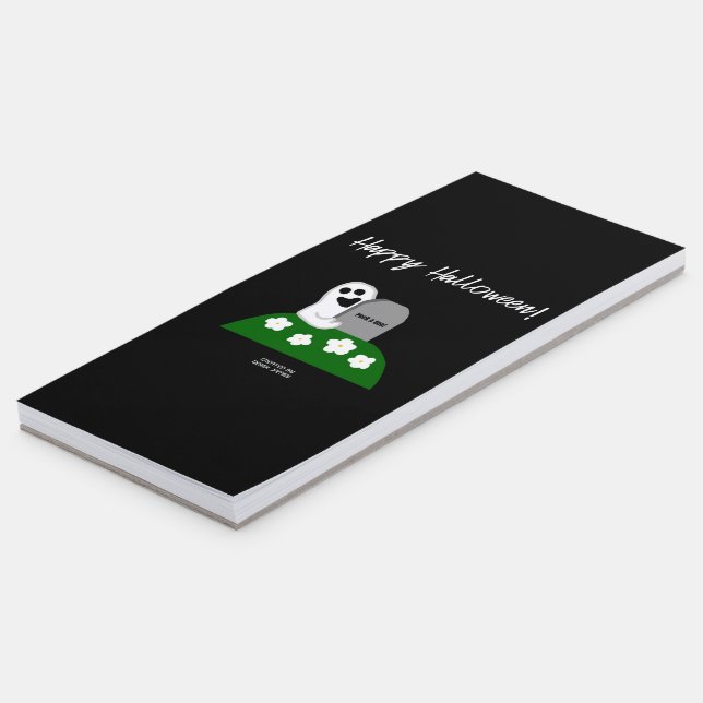 Peek-A-Boo Ghost Magnetic Notepad (Angled)