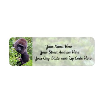 Peek-a-boo Gorilla Address Labels by CatsEyeViewGifts at Zazzle