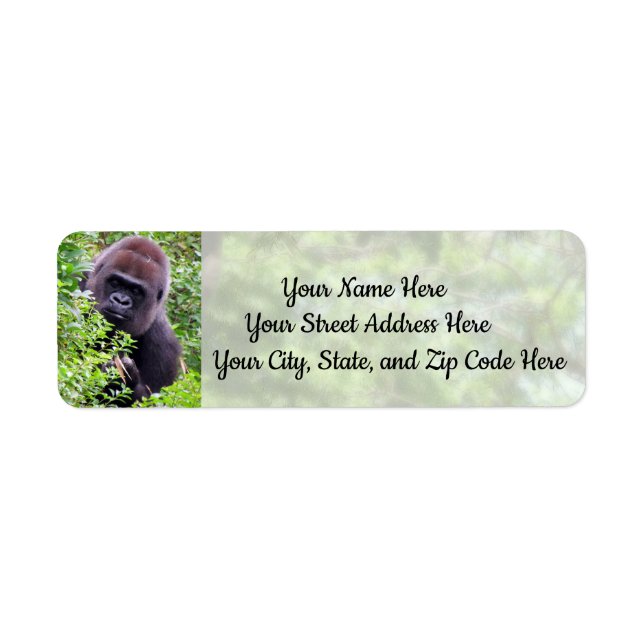 Peek-A-Boo Gorilla Address Labels (Front)