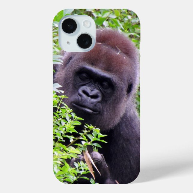 Peek-A-Boo Gorilla Phone Case (Back)