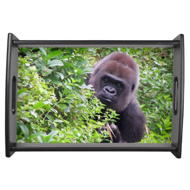 Peek-A-Boo Gorilla - Serving Tray (Front)