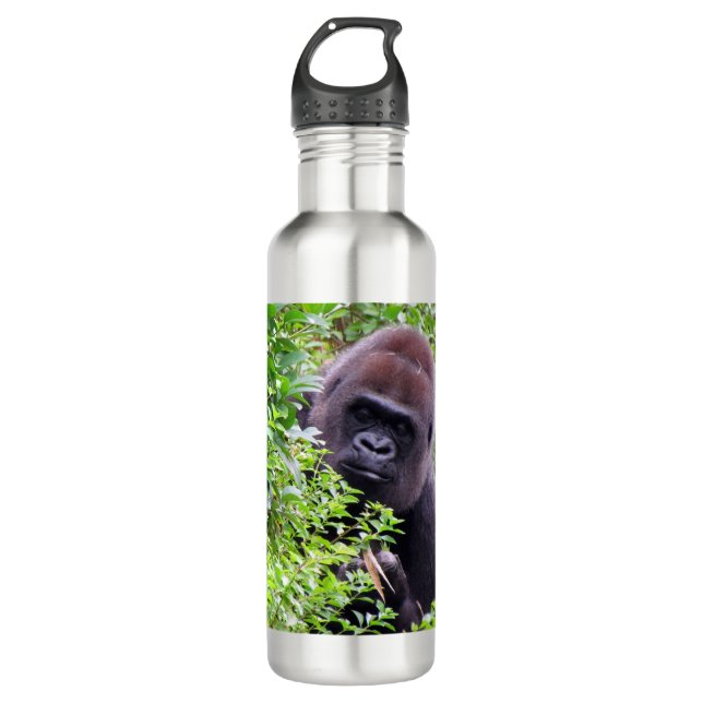 Peek-A-Boo Gorilla Water Bottle (Front)