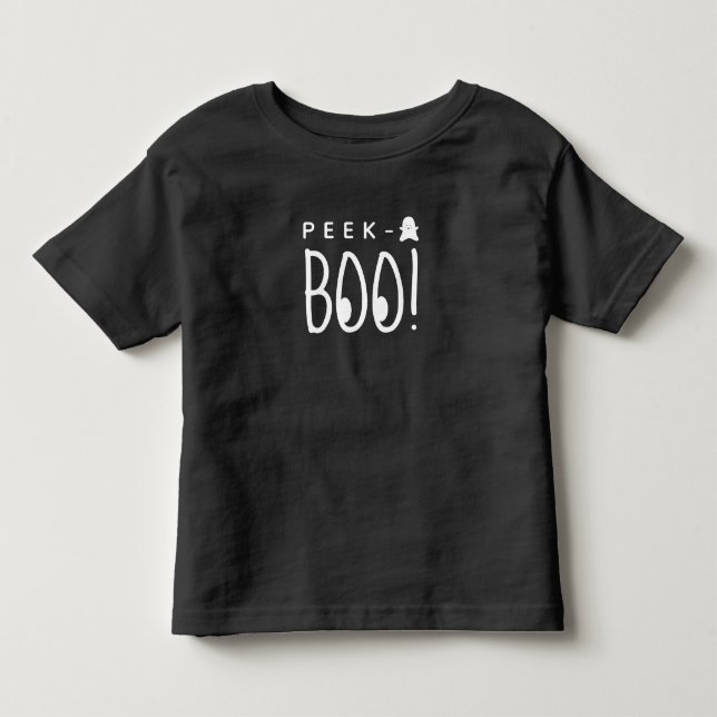 Peek-a-Boo Halloween Minimalist  Toddler T-shirt (Front)