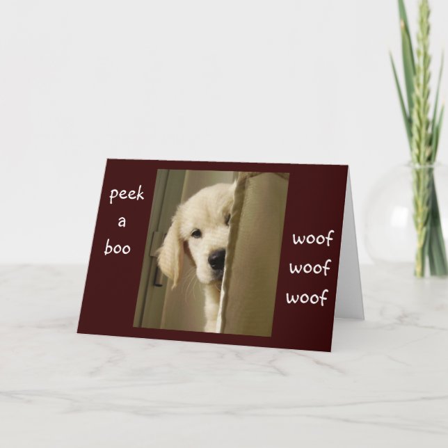 PEEK-A-BOO I LOVE YOU ANY OCCASION CARD (Front)