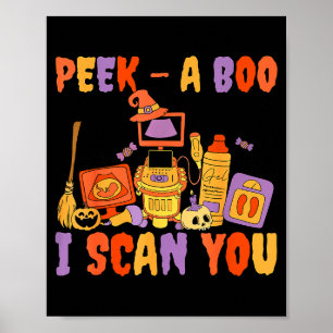 Peek A Boo I Scan You Soky Sonographer Ultrasound Poster