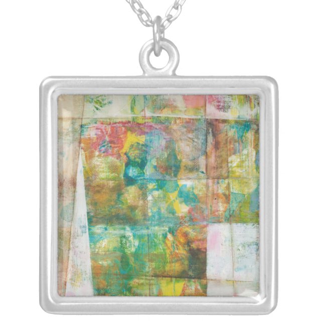 Peek a boo IV Silver Plated Necklace (Front)