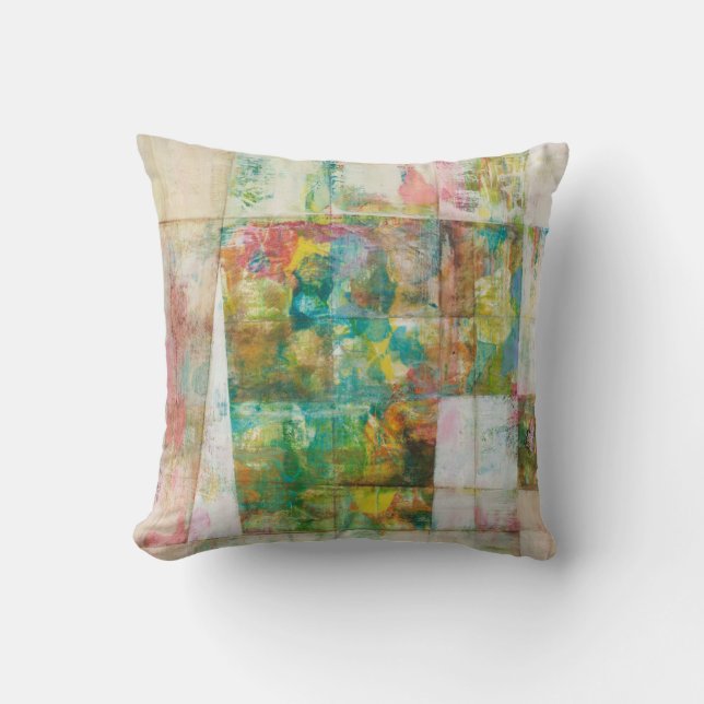 Peek a boo IV Throw Pillow (Front)