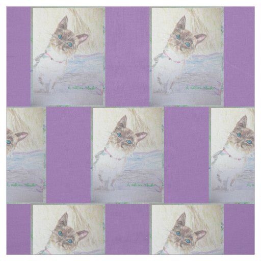 Peek-a-Boo Kitten Original Fabric