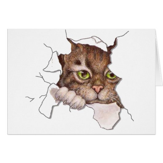 Peek A Boo Kitty 2 Cards (Front Horizontal)
