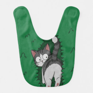 Peek-a-Boo Kitty Baby Bib