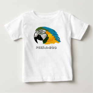 Peek-a-Boo Parrot Baby T-Shirt