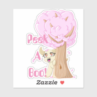 Peek-A-Boo Puppy Vinyl Sticker!!! Sticker