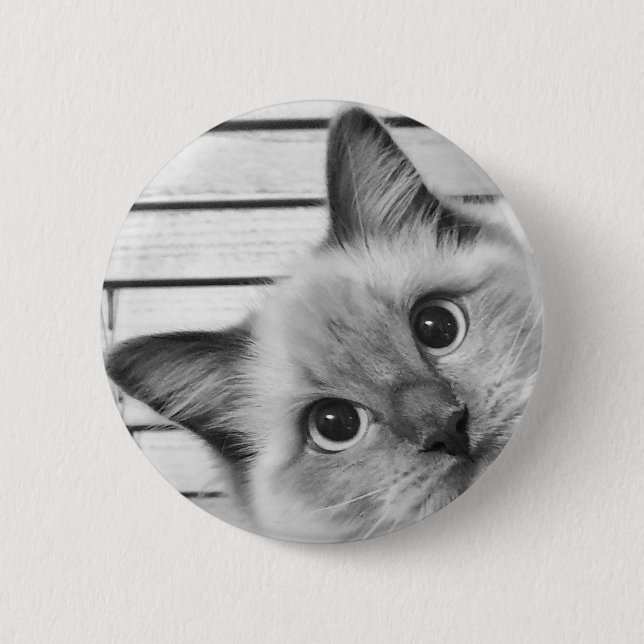 Peek-a-boo Ragdoll Button (Front)