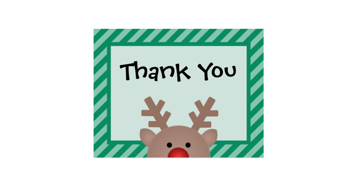 Elegant 22 Zazzle Postcard Thank You