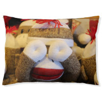 Peek-a-boo Sock Monkey Pet Bed