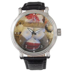 Peek-a-boo Sock Monkey Watch