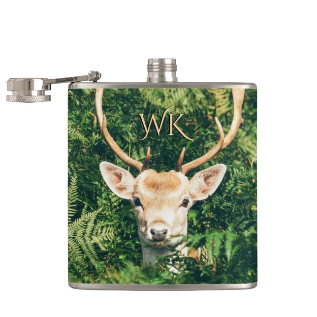 Peek a Deer  Flask (Opened)