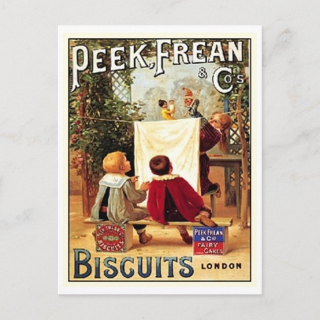 Peek Frean Cos. Biscuits London Vintage Ad Postcard (Front)