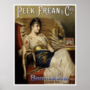 Peek Frean Vintage Advertising Poster Restored