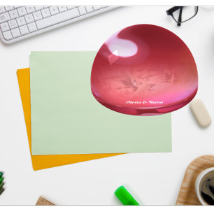 Peek into Your Future Red Pearl Paperweight