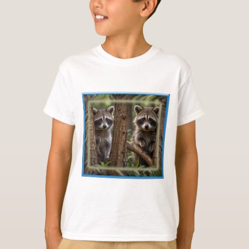 Peek the Boo Raccoons T_Shirt