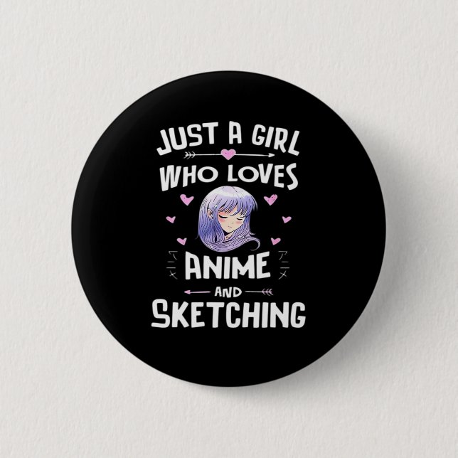 Peekabo Anime Classic Button (Front)