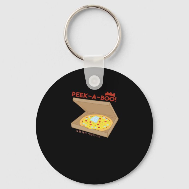 Peekabo Basic & Funny Design  Keychain (Front)