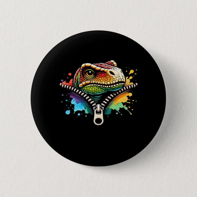 Peekabo Design For Halloween Button (Front)