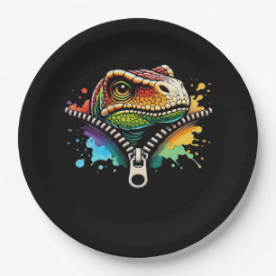 Peekabo Design For Halloween Paper Plates