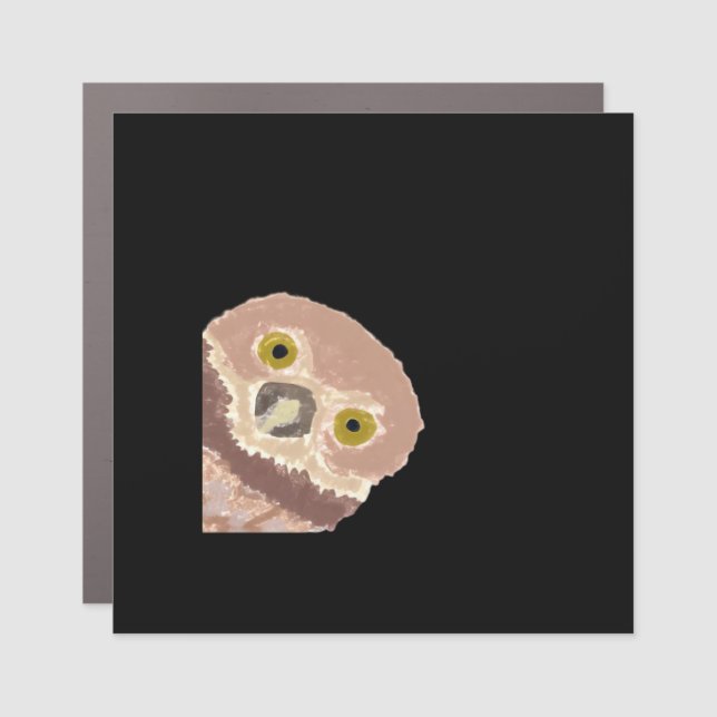 Peekabo Funny Design For Halloween Car Magnet (Front)