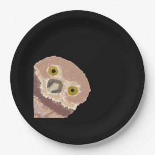 Peekabo Funny Design For Halloween Paper Plates