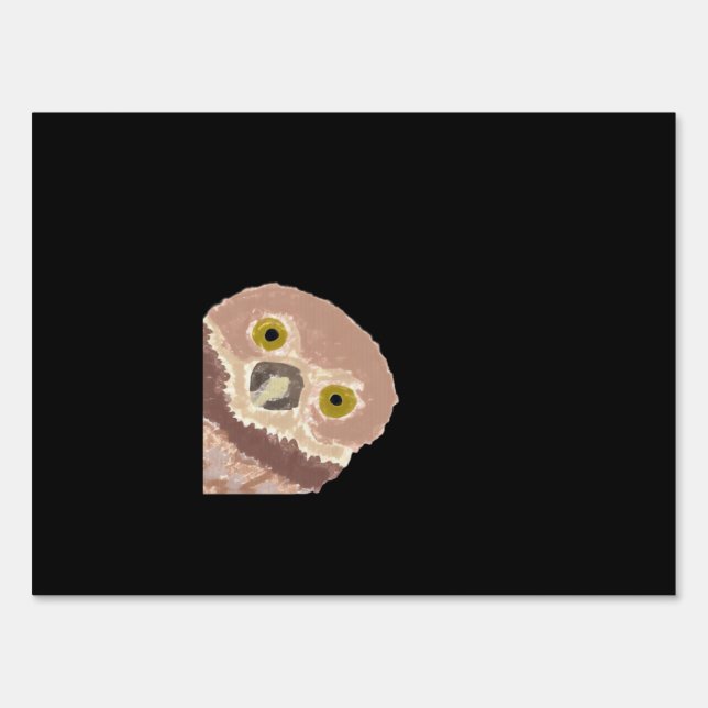 Peekabo Funny Design For Halloween Sign (Front)