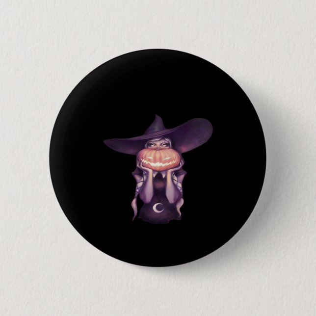 Peekabo Pumpkin Button (Front)
