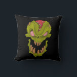Peekabo Skull Throw Pillow<br><div class="desc">A skull peekabo design that’s bold and spooky. Perfect for gothic Halloween vibes.</div>