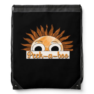 Peekabo Sunshine Drawstring Bag
