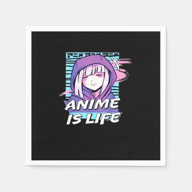 Peekaboo Anime Funny Napkins (Front)