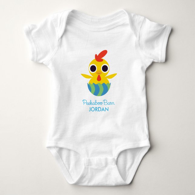 Peekaboo Barn Easter | Bandit the Chick 2 Baby Bodysuit (Front)