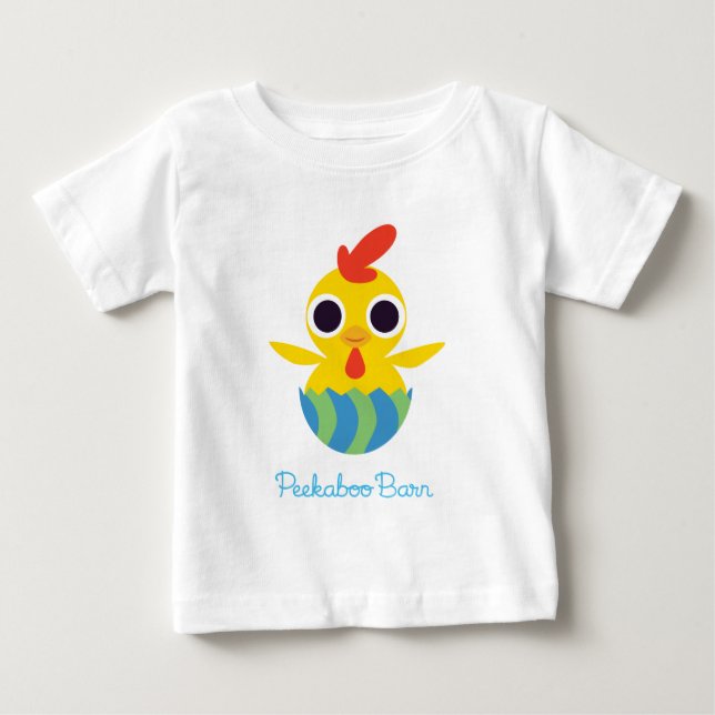 Peekaboo Barn Easter | Bandit the Chick 2 Baby T-Shirt (Front)