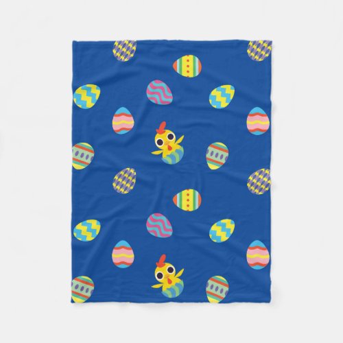 Peekaboo Barn Easter  Easter Egg Pattern Fleece Blanket