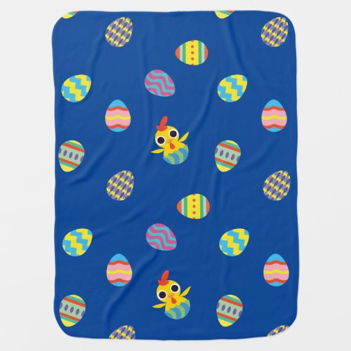 Peekaboo Barn Easter  Easter Egg Pattern Receiving Blanket