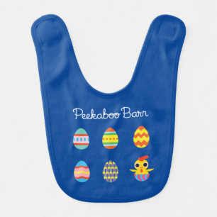 Peekaboo Barn Easter   Easter Eggs Baby Bib