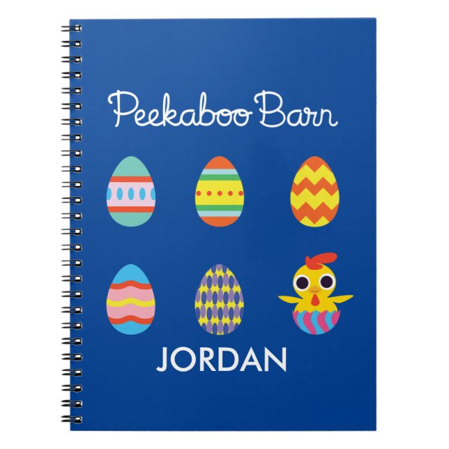 Peekaboo Barn Easter | Easter Eggs Notebook (Front)