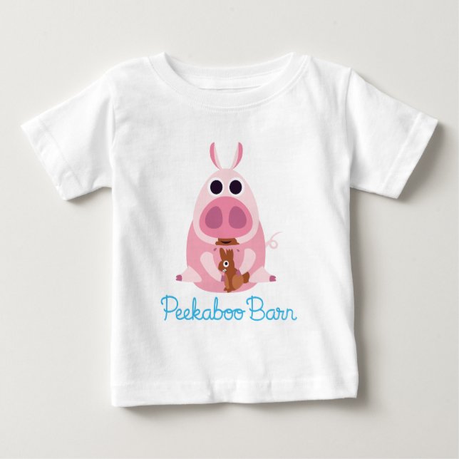 Peekaboo Barn Easter | Leary the Pig 2 Baby T-Shirt (Front)