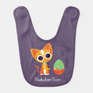 Peekaboo Barn Easter   Purrl the Cat Baby Bib